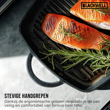 Blackwell Grillpande Gussejern Cast Iron 23 x 23 cm - egnet til alle varmekilder - uden non-stick belægning