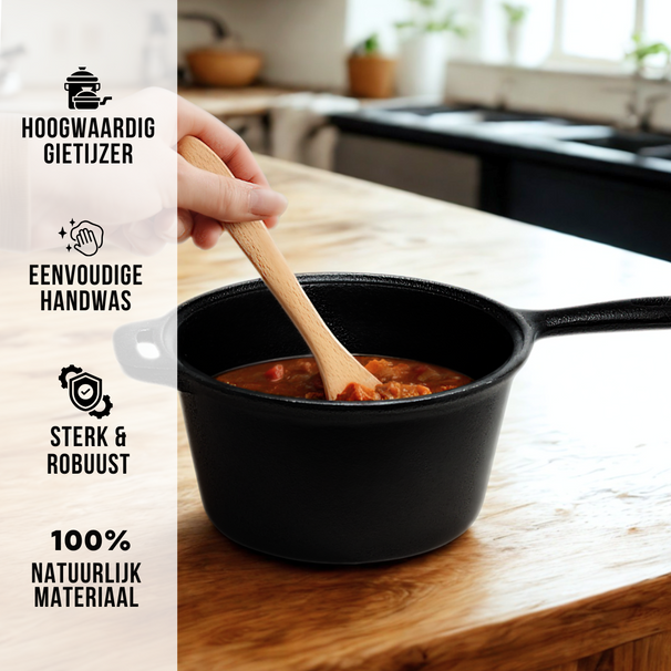 Blackwell Sauspan Gietijzer / Steelpan ø 18 cm - 1.5 liter - uden non-stick belægning