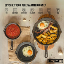 Blackwell Stegepande Gussejern ø 20 cm - egnet til alle varmekilder - uden non-stick belægning
