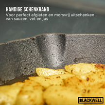 Blackwell Stegepande Gussejern ø 20 cm - egnet til alle varmekilder - uden non-stick belægning