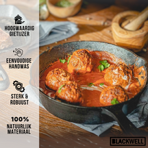Blackwell Stegepande Gussejern ø 25 cm - egnet til alle varmekilder - uden non-stick belægning
