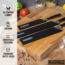 Blackwell Mesbeschermer - Universel - Sort - Til knive med et blad op til 26 cm