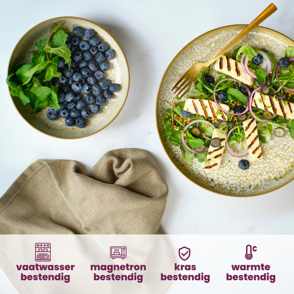 Cosy & Trendy Serviesset Baltic Luna 18-delig / 6 personer - 6 dinerborden, 6 ontbijtborden og 6 skåle