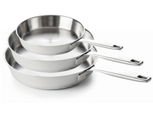 Beka Koekenpannenset Maestro RVS 3-Delig ø 20, 24 & 28 cm - egnet til alle varmekilder - uden non-stick belægning