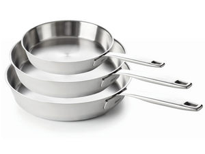 Beka Koekenpannenset Maestro RVS 3-Delig ø 20, 24 & 28 cm - egnet til alle varmekilder - uden non-stick belægning
