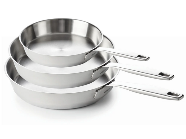 Beka Koekenpannenset Maestro RVS 3-Delig ø 20, 24 & 28 cm - egnet til alle varmekilder - uden non-stick belægning