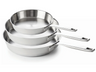 Beka Koekenpannenset Maestro RVS 3-Delig ø 20, 24 & 28 cm - egnet til alle varmekilder - uden non-stick belægning