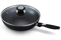 Beka Wokpande med glaslåg Pro Induc ø 28 cm - keramisk non-stick belægning