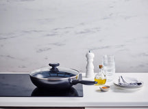 Beka Wokpande med glaslåg Pro Induc ø 28 cm - keramisk non-stick belægning