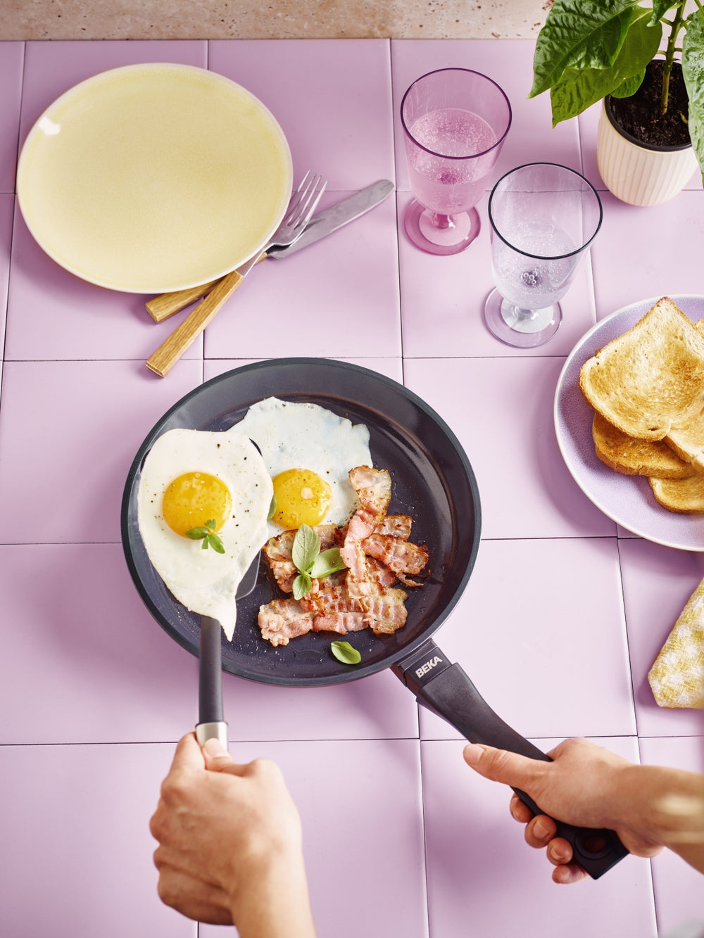 Beka Koekenpannenset Energy R 3-Delig - ø 20, 24 & 28 cm - keramiske non-stick belægning