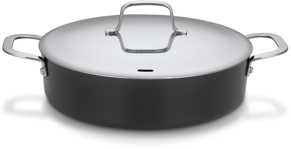 Beka Hapjespan / Sauteerpan med deksel Maestro Alu ø 28 cm - keramiske anti-stick belægning