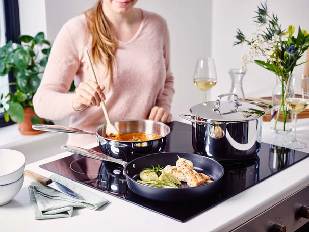 Beka Pannenset Maestro 6-Delig - keramisk non-stick belægning - egnet til alle varmekilder (Kogepander, Kasserolle & Stegepander)