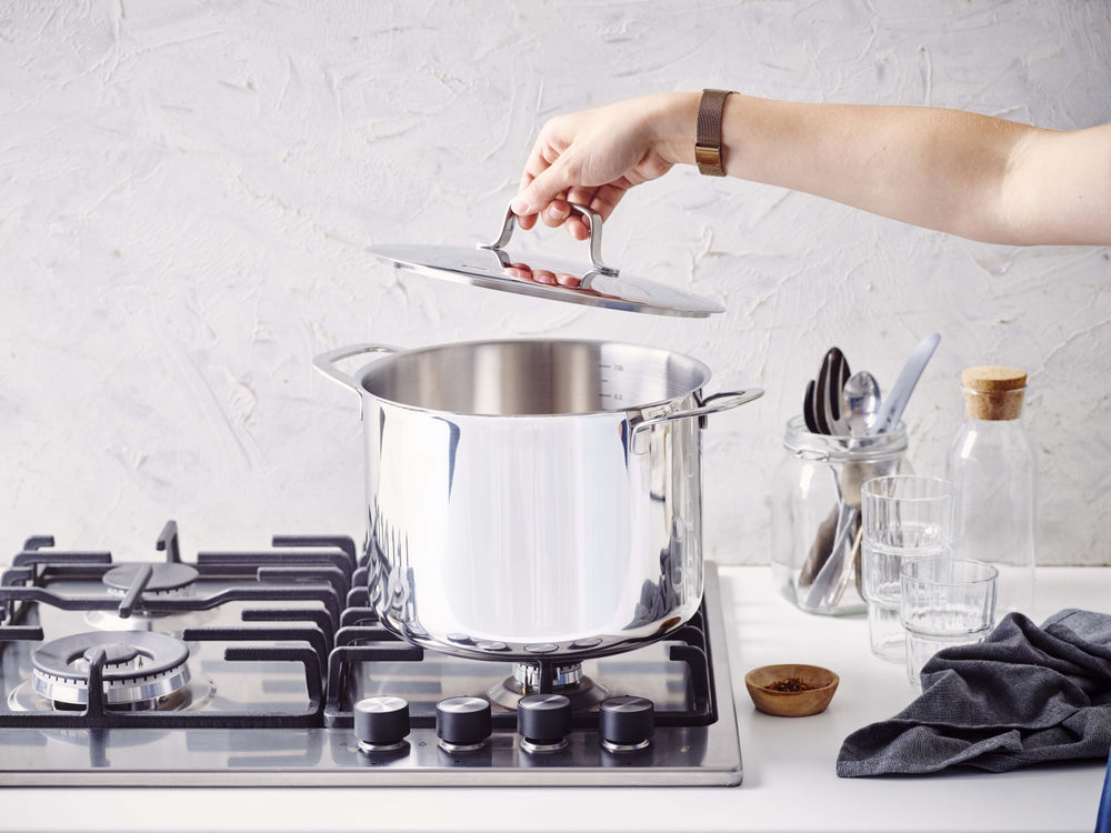 Beka Soeppan Maestro RVS med deksel ø 24 cm / 7.4 liter - egnet til alle varmekilder