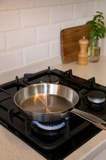 Beka Koekenpan Maestro RVS ø 28 cm - egnet til alle varmekilder - uden non-stick belægning