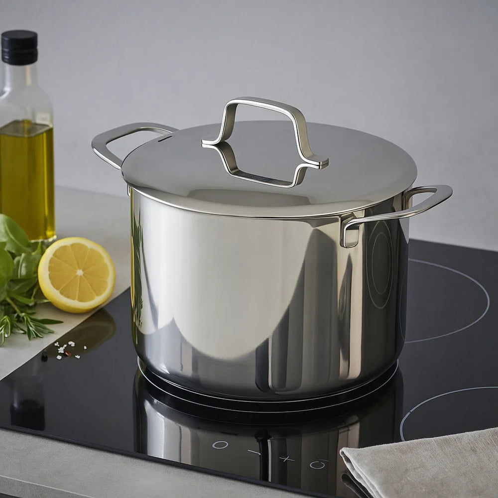 Beka Soeppan Maestro RVS med deksel ø 24 cm / 7.4 liter - egnet til alle varmekilder