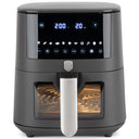 BerlingerHaus Airfryer XXXL Mat Antraciet - med Kijkvenster - 8 Liter - 1650W