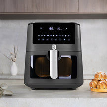 BerlingerHaus Airfryer XXXL Mat Antraciet - med Kijkvenster - 8 Liter - 1650W