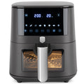 BerlingerHaus Airfryer XL Mat Antraciet - med Kiggevindue - 5 Liter - 1400W