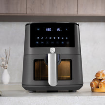 BerlingerHaus Airfryer XL Mat Antraciet - med Kiggevindue - 5 Liter - 1400W