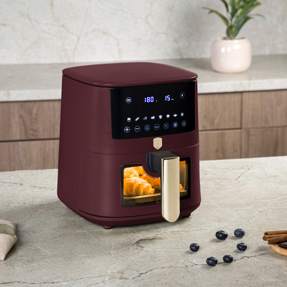 BerlingerHaus Airfryer XL Mat Bordeaux - med Kikhul - 5 Liter - 1400W