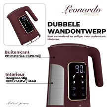 BerlingerHaus Vandkoger Digital Mat Bordeaux - Temperaturindstilling - 1.7 Liter - 2200W