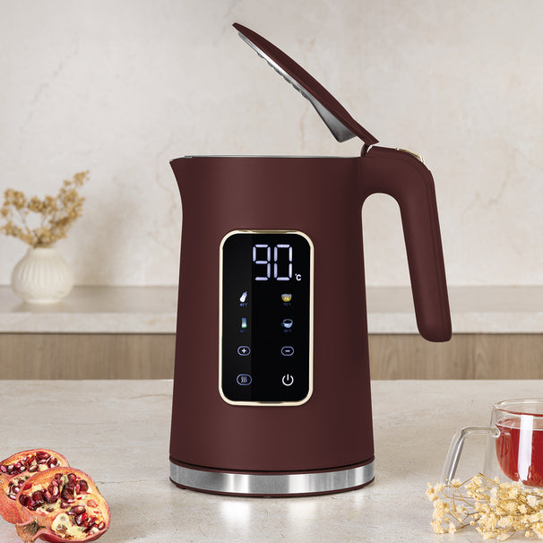 BerlingerHaus Vandkoger Digital Mat Bordeaux - Temperaturindstilling - 1.7 Liter - 2200W