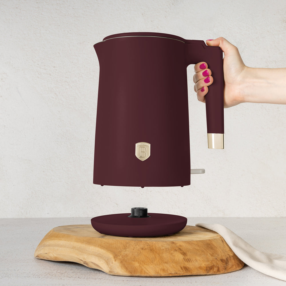 BerlingerHaus Vandkoger Dobbeltvægget Mat Bordeaux - 1,7 Liter - 1800W