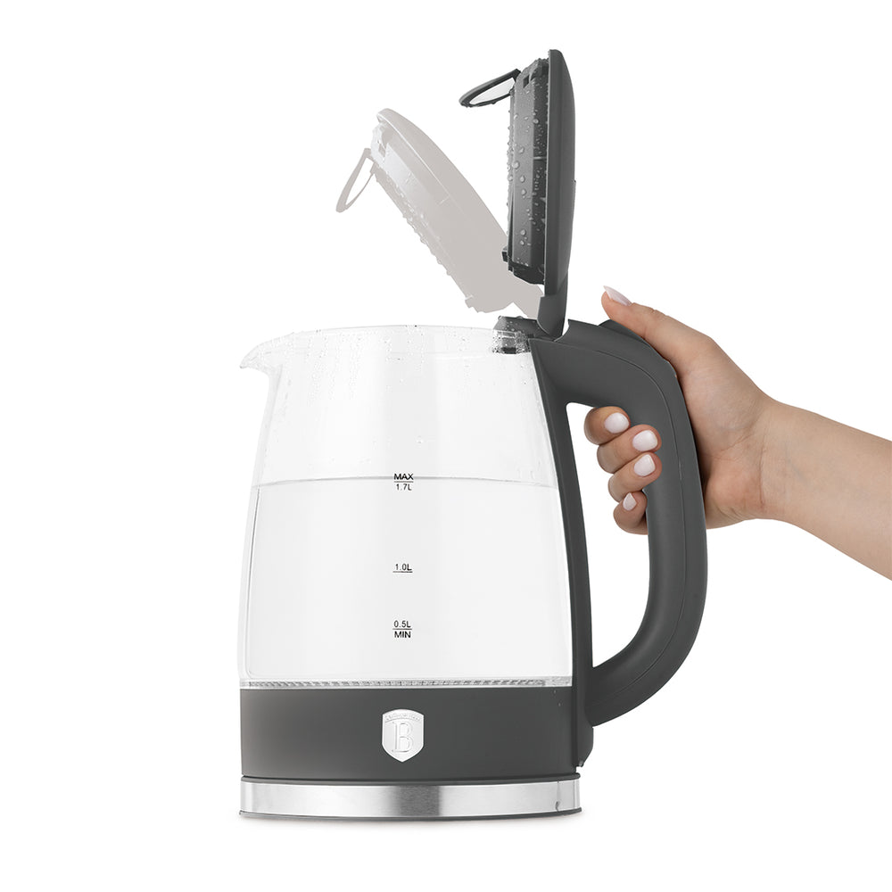 BerlingerHaus Vandkoger Glas Mat Antracit - 1.7 Liter - 2200W