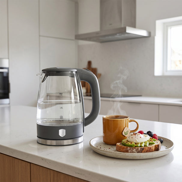 BerlingerHaus Vandkoger Glas Mat Antracit - 1.7 Liter - 2200W