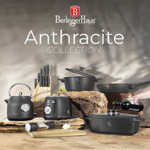 BerlingerHaus Smoothie Blender to Go Mat Antraciet - Inkluderer 2 Beholdere - 320W