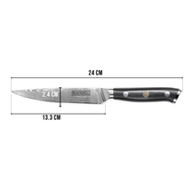 Blackwell Officemes Japanse stil - 67 lagers damaskusstål - VG10 - 12,5 cm