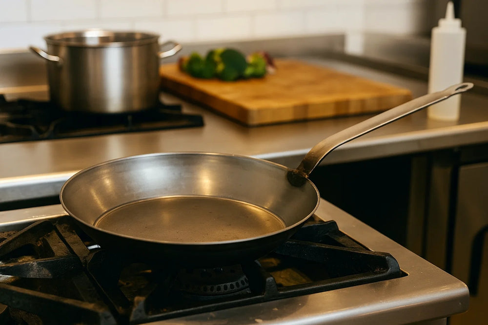 Blackwell Stegepande Pladejern - Lyonnaiserpande - ø 30 cm - egnet til alle varmekilder - uden non-stick belægning
