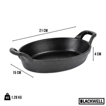 Blackwell Ovenschaal Cast Iron Gietijzer Ovaal 21 x 15 x 4 cm - uden non-stick belægning