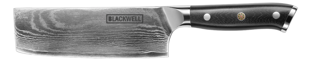 Blackwell Nakirimes grøntsagskniv japansk stil - 67 lag damaskstål - VG10 - 17,5 cm