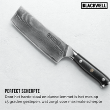 Blackwell knivsæt (kokkekniv + grøntsagskniv/nakiri) damask