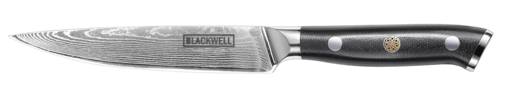 Blackwell Officemes Japanse stil - 67 lagers damaskusstål - VG10 - 12,5 cm