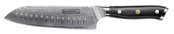 Blackwell Santokumes Japanse stil - 67 lagers damaskstål - VG10 - 19 cm