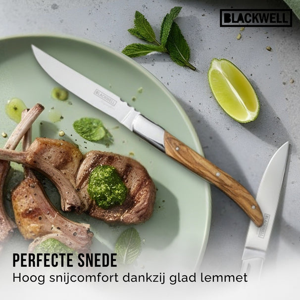 Blackwell Steakmessen Laguiole - Oliventræ - 6 Stykker