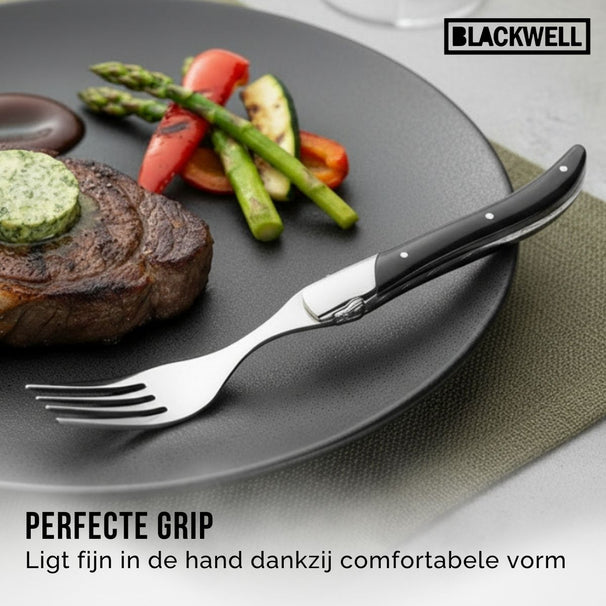 Blackwell Steakgafler Laguiole - Pakkahout - 6 Styk