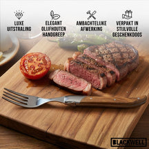 Blackwell Steakvorken Laguiole - Olijfhout - 6 Stuks