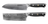 Blackwell knivsæt (Santokumes + grøntsagskniv/Nakiri) Damascus