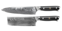 Blackwell knivsæt (kokkekniv + grøntsagskniv/nakiri) damask