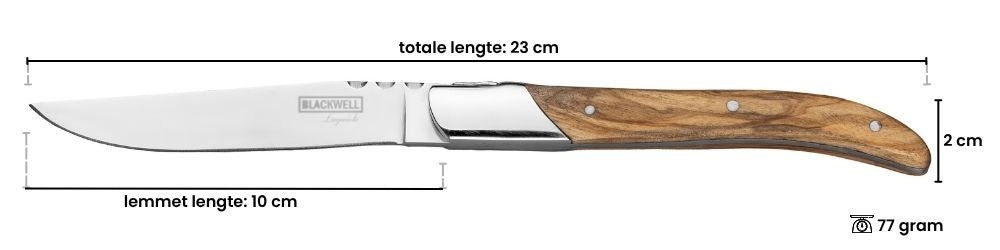 Blackwell Steakmessen Laguiole - Oliventræ - 6 Stykker
