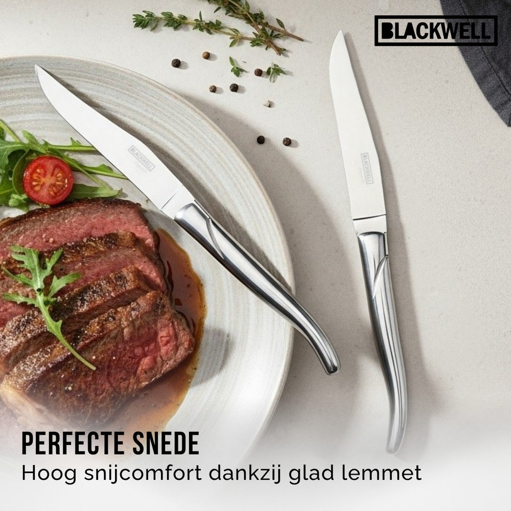 Blackwell Steakmessen Laguiole - RVS - 6 Stuks