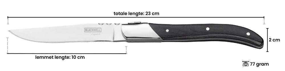 Blackwell Steakbestik Laguiole - Steakknive & Steakgafler - Pakkatræ - 12 Styk