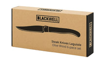 Blackwell Steakmessen Laguiole - Oliventræ - 6 Stykker