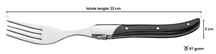 Blackwell Steakbestik Laguiole - Steakknive & Steakgafler - Pakkatræ - 12 Styk