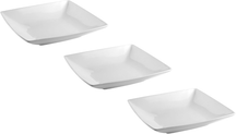 BonBistro Diepe Borden / Pastaborden Yong Squito 22 x 22 cm - Hvid - 3 stk.