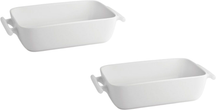 BonBistro Ovenskåle Yong Squito - Hvid - 19 x 12 x 6 cm / 720 ml - 2 stk.