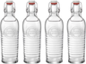 Bormioli Rocco Beugelflessen / Weckflessen Officina 1825 - Transparent - 1.2 liter - 4 styk